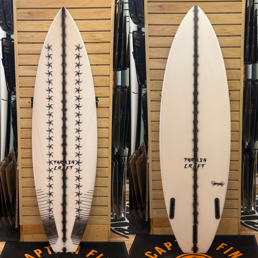 5'8 B@t$#!t surfboard top photo